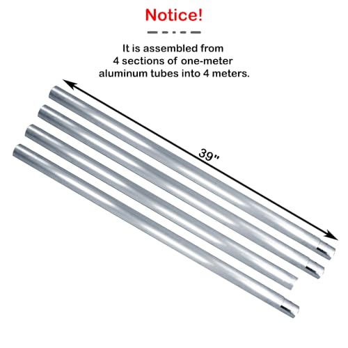 Jorixxy 13 Ft/4M Metal Tube Crossbar for Manual/Electric Studio Roller Backdrop Wall Mount System,for Photography Background Support System