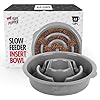 Tuff pupper slow feeder insert bowl puzzle maze slows down eating elevated feeder tray bowl standalone dog bowl pet bowl insert easy clean dishwasher safe 4 cups fits 89 93 inch hole  urban country home decor