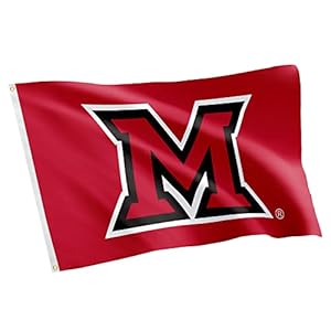 Desert Cactus Miami University (OH) Flag Redhawks Flags Banners 100% Polyester Indoor Outdoor 3×5 (Style 1)