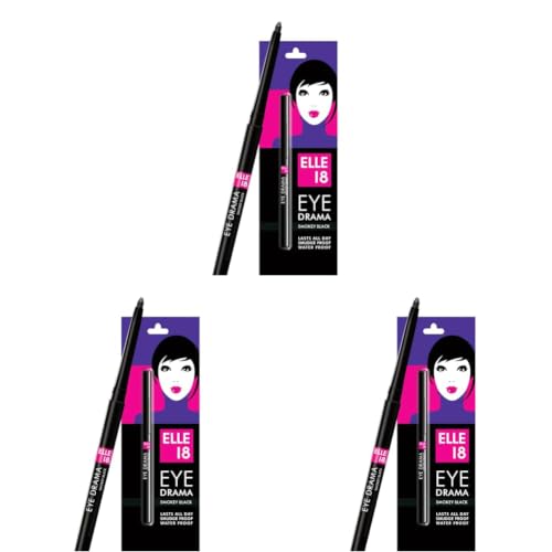 Image of Elle18 Eyedrama Kajal Smokey Black (Pack of 3)