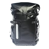 GSXLZ Bolsa Estanca Impermeable Mochila Impermeable de Alta Resistencia con Cierre Enrollable, Bolsa Impermeable for Aletas y Equipo de Buceo, Unisex for Adultos.(30L Black)