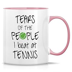 White Mug with Pink Handle and Inner