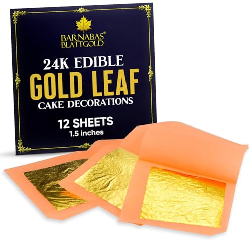 Genuine Edible Gold Leaf - 1.5 inches (Loose Leaf)