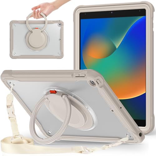 Coque iPad 8e génération avec support rotatif 360 et porte-crayon antichoc