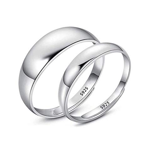Preisvergleich Produktbild NANHONG Ring für Liebhaber, 925 Sterlingsilber, glänzend, mit Geschenkbox