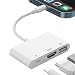 Produktbild HDMI-Adapter, 3-in-1-USB-Kameraadapter mit Stromanschluss, Digitaler 1080P-AV-OTG-Adapter,4K-Video-und Audio-Synchroni Sations Bildschirmanschluss,Kompatibel Phone 13/12/11/ X/ 8/7/6, Pad Air/Mini/Pod