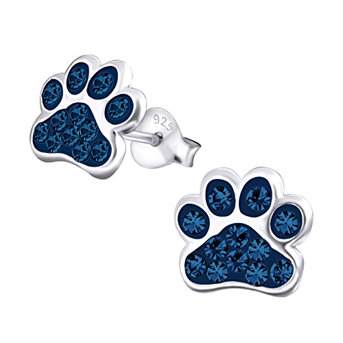 Image of 925 Sterling Silver Paw Print Stud Earrings (Choose Your Style) (Nickel Free)
