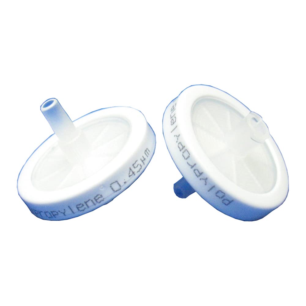 J.G. Finneran FPP0425PC Polypropylene Syringe Filter, 25 mm Diameter, 0.45 µm Pore Size, White (Pack of 100)