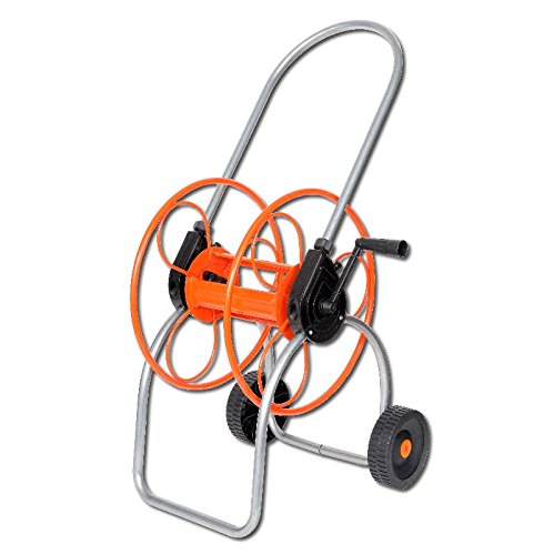 Preisvergleich Produktbild Caleido-Concept Schlauchwagen Schlauchabroller P 3606 rot - Silber, verzinkt Metall