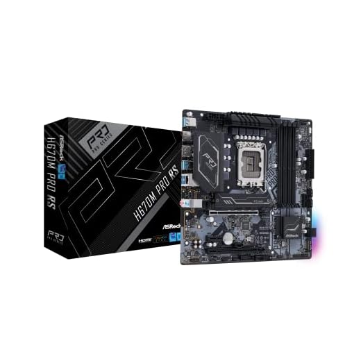 ASROCK H670M PRO RS Socket LGA1700/ Intel H670/ DDR4/ SATA3&USB3.2/ M.2/ Micro ATX Motherboard