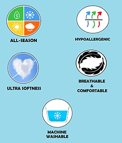 Elegant Comfort Luxury Ultra-Soft 2-Piece Pillowcase Set - 1500 Premium Hotel Quality Microfiber Double Brushed - Wrinkle Resistant, Standard/Queen, Marble Pattern Black