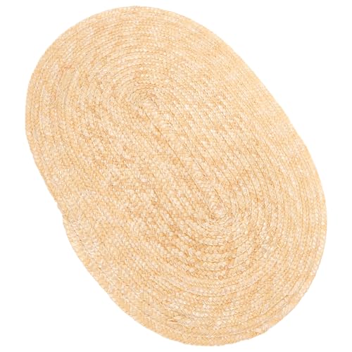 Vintage Straw Woven Bonnet Sun Hat for Beach Outdoor Activities Versatile Head Decoration present for4