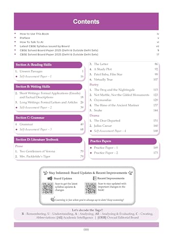 Image of Oswaal CBSE Class 10 English Communicative Question Bank | Chapter & Topic-wise Solved Papers (2017-2026) | Based on Syllabus (April 2026) | Includes 2026 Papers | For 2027 Exam