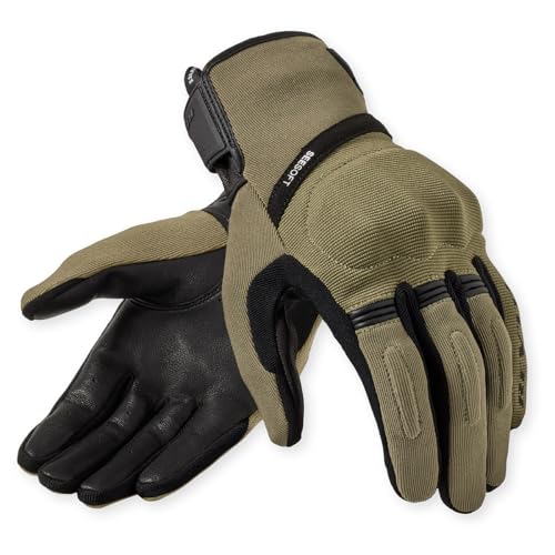 REV'IT! Revit Mosca 2 Guanti da moto, nero/oliva, M