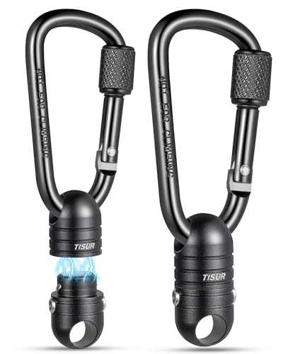 Image of TISUR Magnetic Quick Release Carabiner Keychain,Detachable Key Chain Rings