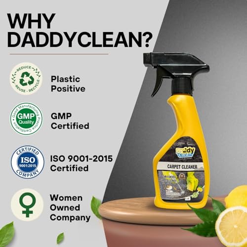 Image of DaddyClean Sofa Cleaner Liquid| Car Seat Cleaner| Carpet Cleaner| Car Interior Cleaning Kit| Dashboard Cleaner| Leather Cleaner| Car Leather Seat Cleaner| Upholstery Cleaner| 250ML (Pack Of 1)