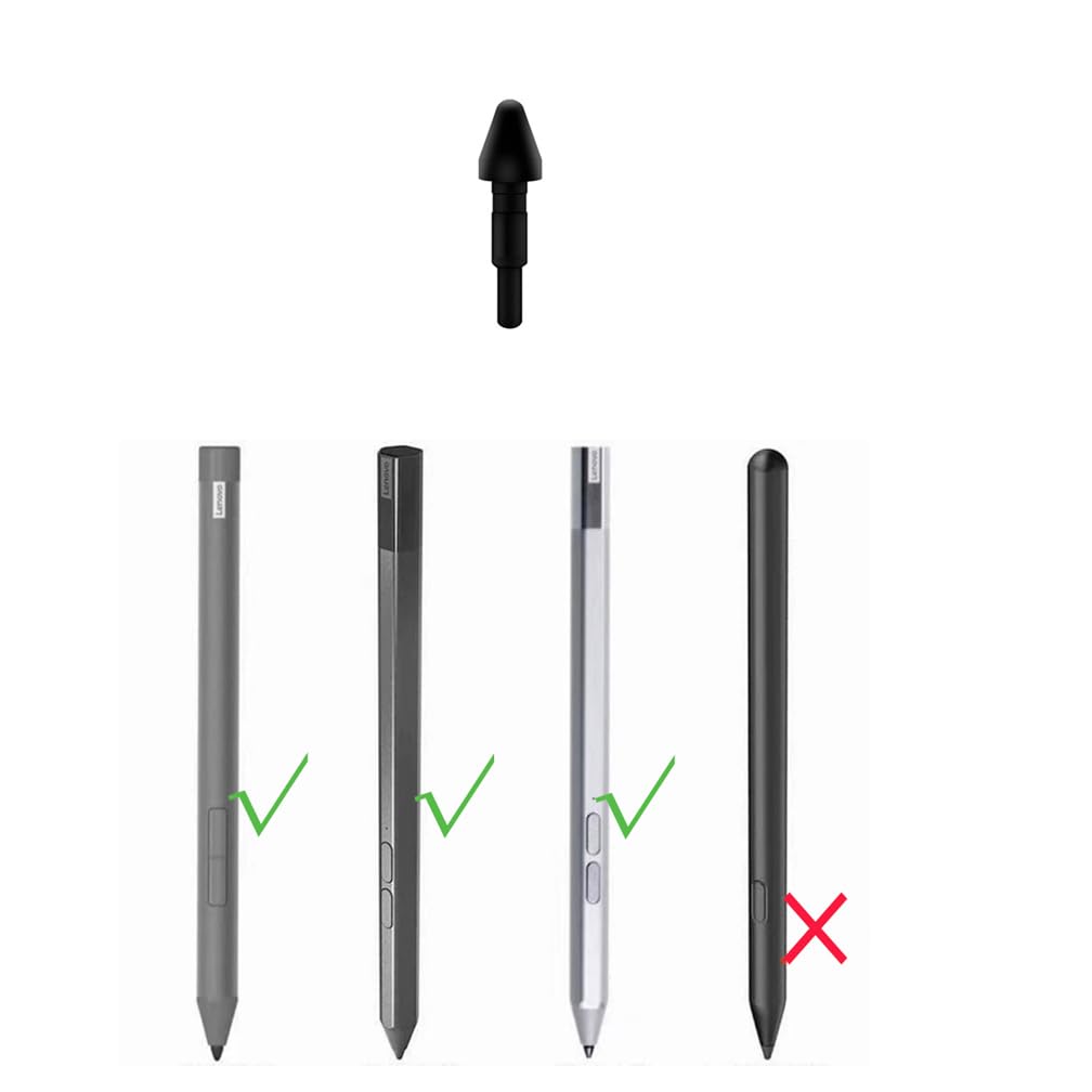 2 x wymienne stalówki do Lenovo Precision Pen 2 - kompatybilne z Tab P11, P11 Plus, M10 Plus 3rd Gen (1 opakowanie)
