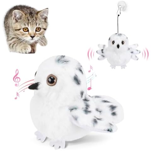AIPERRO Cat Toys for Indoor Cats, Automatic Flapping Bird Cat Toy, Interactive Kitten Exercise Toys Cover