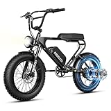 【Feel Unmatched Power】-The MEELOD Electric Bike for Adults Is Equipped with a High-Performance 1500W/2200W Peak Brushless Motor, Capable of Reaching a Top Speed of 28/32 MPH. This e bicicleta electrica with 20 Inch Puncture Resistant Tires, our adult...