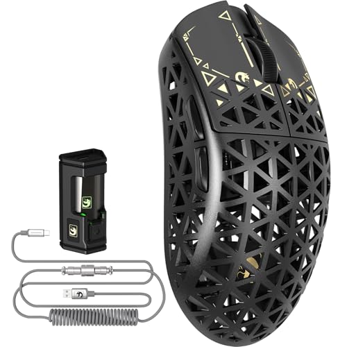 Connettività tri-modale SMARTSPEED - Dominazione ininterrotta: passa senza problemi tra le modalità wireless ultra reattive a 2,4 GHz (durata della batteria di 200 ore), Bluetooth 5.2 e USB-C cablata senza compromettere le prestazioni. La nostra tecnologia Adaptive Frequence-Hop elimina le interferenze, mentre la gestione intelligente dell'alimentazione ti consente di combattere durante le sessioni di gioco maratona.