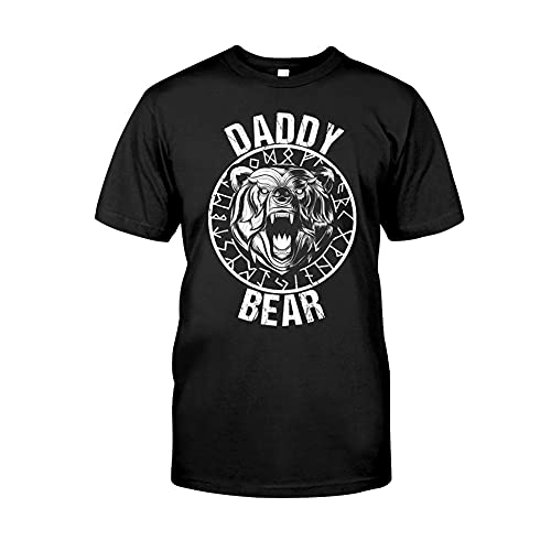 BBYOUTH Mito Nórdico Vikingo Oso Impreso De Verano (Tamaño De Los EEUU),Daddy Bear,5XL