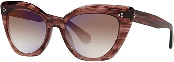 Oliver Peoples OV5452SU - 1690K3 Sunglasses Laiya Merlot Smoke with Soft Tan Gradient Mirror 55mm