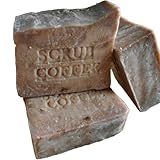 Handmade Brazilian Coffee Scrub Soap with Cocoa Butter -Coffee Bar Soap-With A Hint Of Pure Cinnamon Oil Natural
