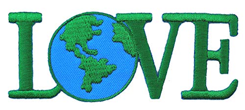 Graphic Dust Love Earth World Blue Planet Embroidered Iron On Patch Save The Earth Nature Planet Applique Backpack Camping Space Galaxy Globe Explore Outdoor Cute Sign Symbol Logo Happy Love Peace