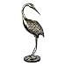 HomeRoots Antiqued Gold 50% Limestone 50% Resin Antique Gold Heron Turning Statue