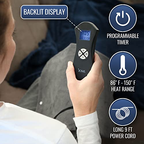 Image of DMI Digital Ultra Soft Heating Pad with Fully Customizable Heat Setting and Moist Heat Insert, Programmable Timer, FSA & HSA Eligible