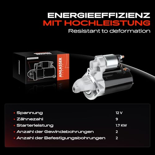 Démarreur 12V Frankberg Solution Panne de Démarrage pour X5 E70 E60