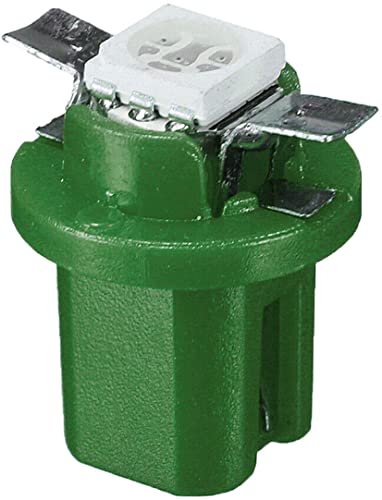 beler Green 10pcs 12V T5 B8.5D 5050 SMD Dashboard Instrument Gauge Speedometer LED Light Bulbs