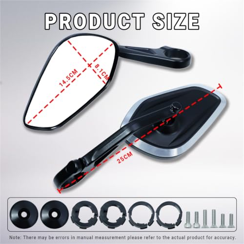Espejos retrovisores de manillar giratorios para Street Triple S 765 765RS 765R y Rocket 3 2