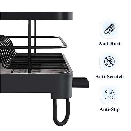Kitsure-Dish-Drying-Rack-Space-Saving-Dish-Rack-Dish-Racks-for-Kitchen-Counter-Durable-Stainless-Steel-Kitchen-Drying-Rack-with-a-Cutlery-Holder-Drying-Rack-for-Dishes-Knives-Spoons4094
