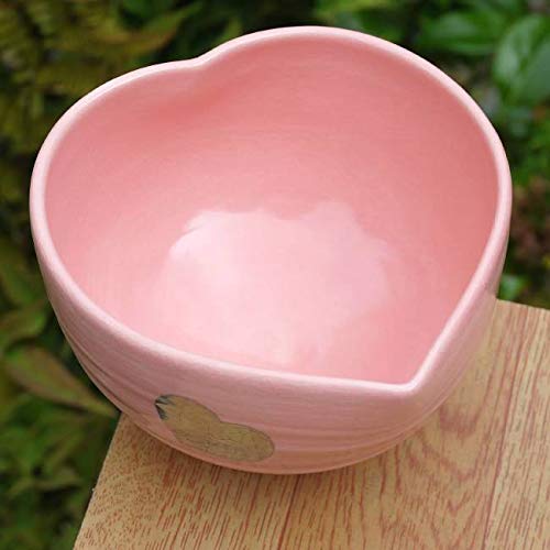 Amazon | ハート抹茶茶碗 良二 ピンク | 松韻堂 | 抹茶碗 通販