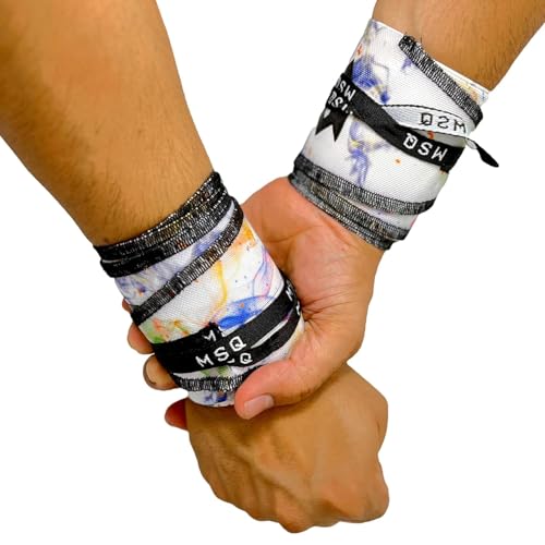 Image of Wrist Wraps for Calisthenics & Weightlifting - Heavy Duty Wrist Support & Stability (Galaxy Bloom)