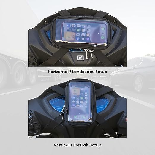 Image of NISHI Universal Mobile Holder /Stand /Mount Pouch for Scooters Scooty (Honda Grazia)