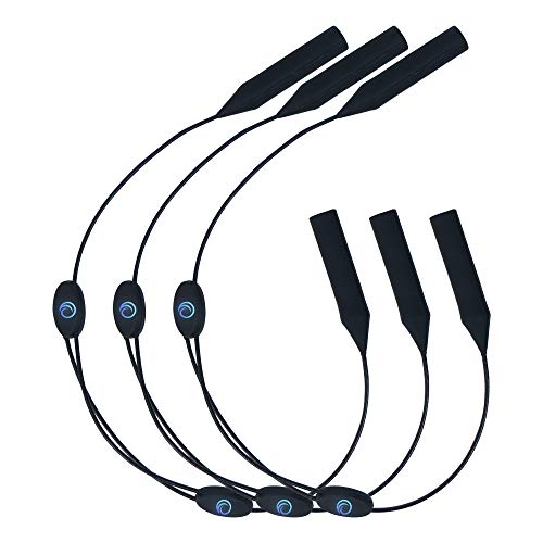 Adjustable Eyeglass Strap (3 Pack Wave Style) - No Tail Sunglass Strap