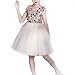 Produktbild WMOFC Kind-Blumen-Mädchen-Kleid-Glänzende Pailletten Hochzeit Festzug Brautjungfer Blumenkleid Tutu-Kleid Ballkleid,03,130