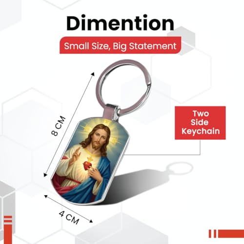 Image of Stylish Metal Keychains with Permanent Glossy Print - Inspirational Quotes & Spiritual Designs - Perfect Key chains for loved ones, Personal Use, Gifts & Return Gifts