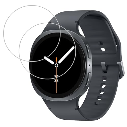 Image of YODI Pack of 2 Waterproof 3D Tempered Glass Screen Protector Compatible with Samsung Galaxy Watch 8 Classic 44mm Only ((Samsung Watch 8 44mm))