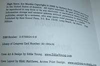 High Notes Are Murder 0970002408 Book Cover