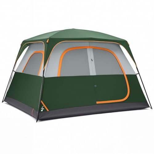 OLIXIS 6 Person Camping Tent, 81in Tall Waterproof Windproof...