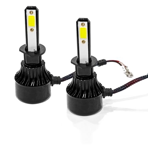 Image of Auto Pearl H1 LED-Headlight Bulb for Car 80W 3500LM 6000K, White (H1 Car LED-Headlights Bulb), Pack of 2
