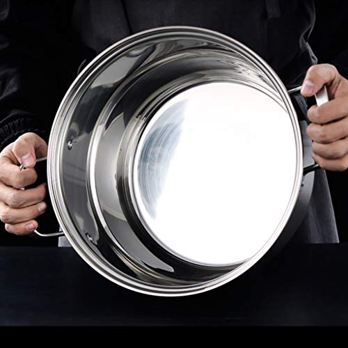Marmite à soupe à vapeur grand format 30 cm multi-cuisson induction