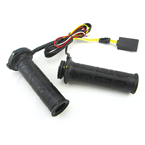 Iztoss Motorcycle 7/8" 22mm Electric Hand Heated Molded Grips ATV Warmers Hot Handlebar