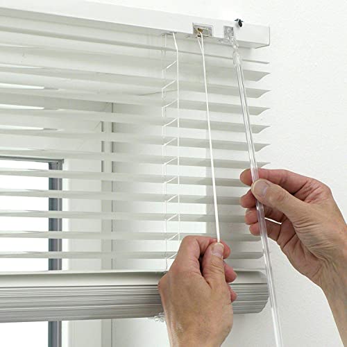 Optimal Products Aluminium Metal Venetian Blinds Trimable Easy Fit 25mm Slat Home Office Silver,Black,White Colours (White, 105 x 150 cm)