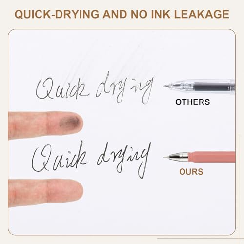 Bolígrafos Gel 0.5 mm PATIKIL 24 unidades tinta negra miniatura 3