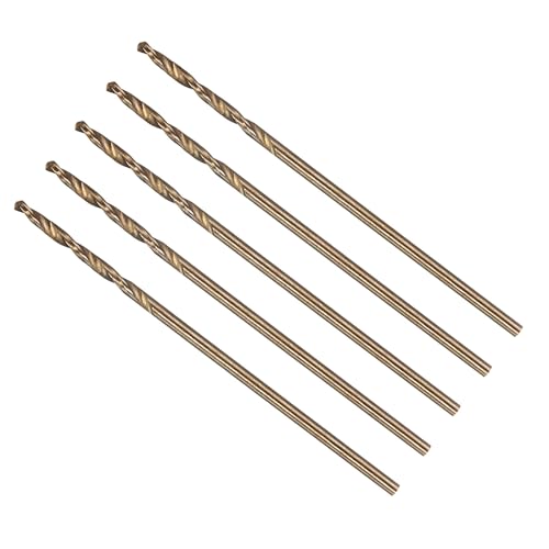 METALLIXITY Forets micro #59 5 pcs, acier HSS, fini doré