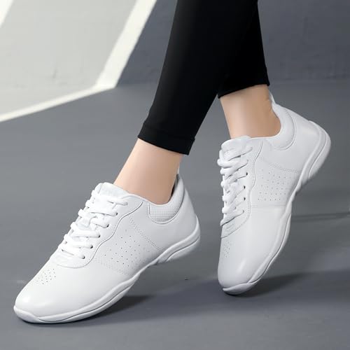 Girls White Cheer Shoes Youth Cheerleading Dance Sneaker Training Competition for Girls' Cheerleading Shoes4